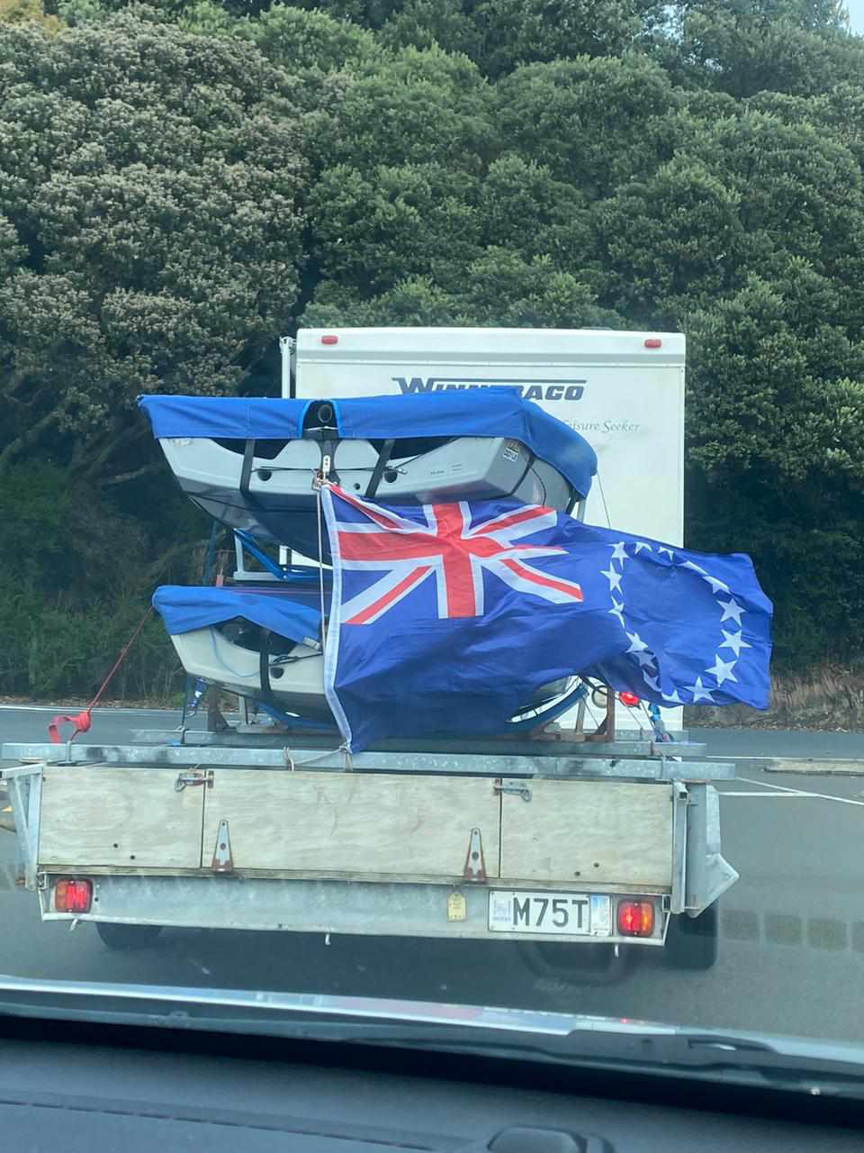 Picking up the boats.