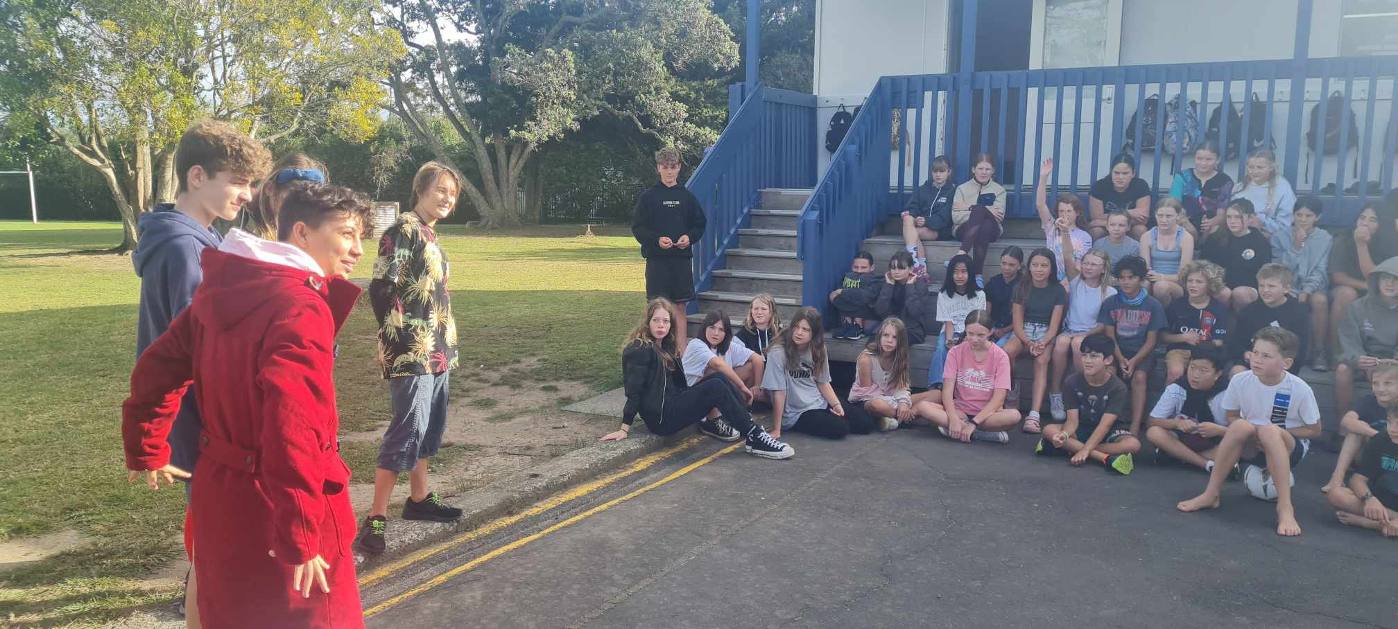 Visited Klaasje's cousin's school.